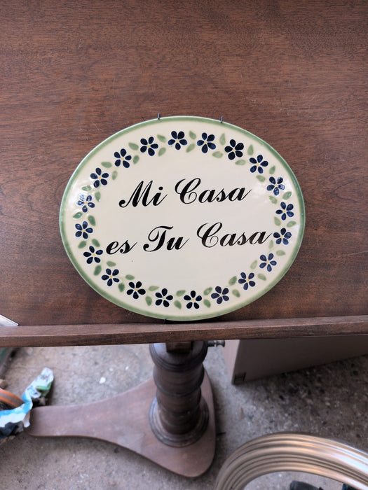 CERAMIC MI CASA ES TU CASA PLAQUE