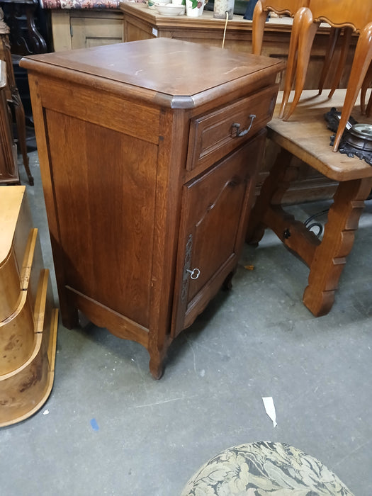 LOUIS XV OAK JAM CABINET-PEGGED