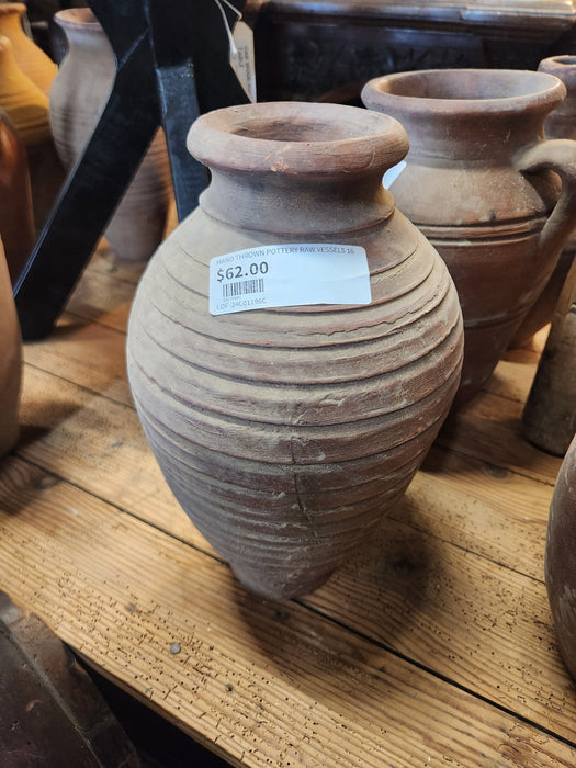 HAND THROWN POTTERY RAW VESSELS 16
