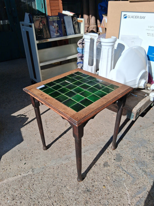 ANTIQUE TILE TOP TABLE