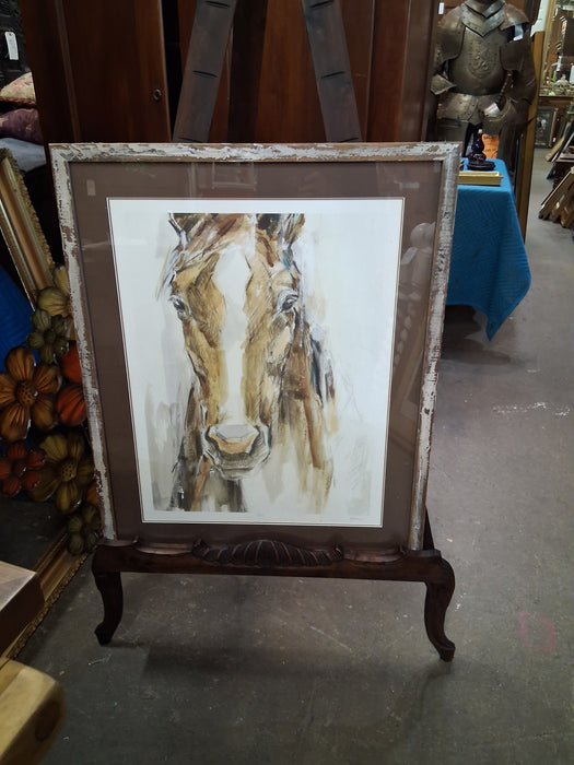 FRAMED HORSE PRINT NUMBERED