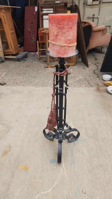 LARGE WROUGHT IRON FLOOR CANDELABRA