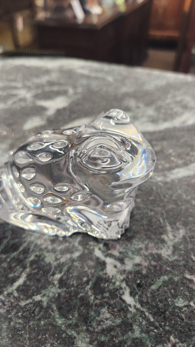 WATERFORD CRYSTAL FROG PAPER WEIGHT