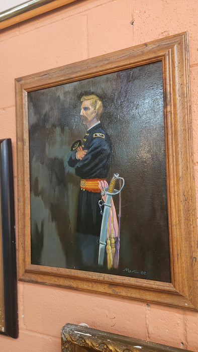 FRAMED OIL PAINTING OF GENERAL JOSHUA LAWRENCE CHAMBERLAIN