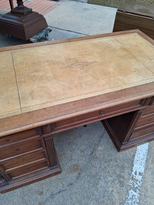 HENRI II LEATHER TOP DESK