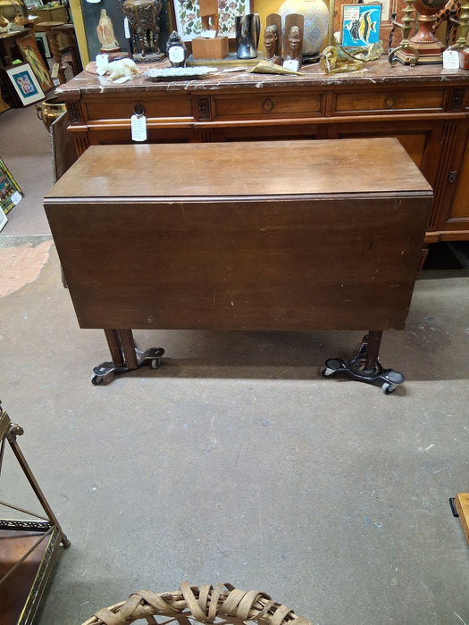 LARGE CHERRY DROPLEAF TABLE-AS FOUND