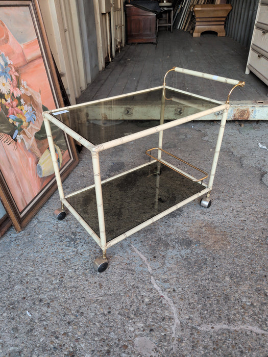 ECCRU BAR CART FAUX BAMBOO