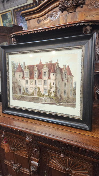 LARGE  CHATEAU PRINT- NOT OLD