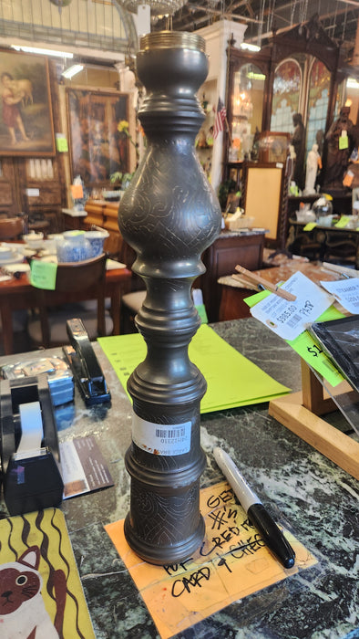 LARGE BRASS CANDLE HOLDER
