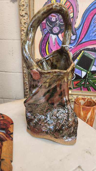 FREEFORM POTTERY VASE