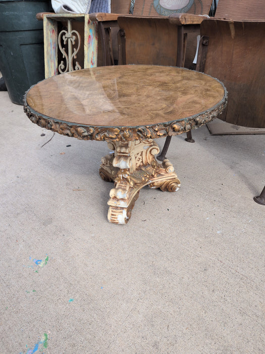 SMALL PEDESTAL TABLE - AS FOUND