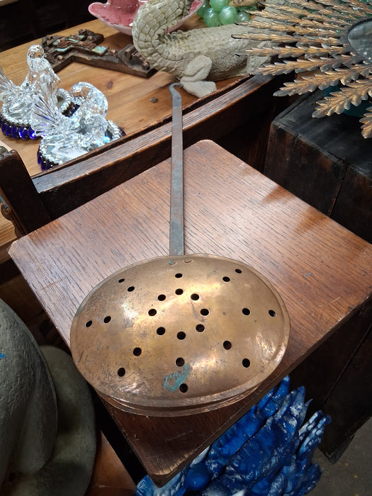 SMALL COPPER BED WARMER