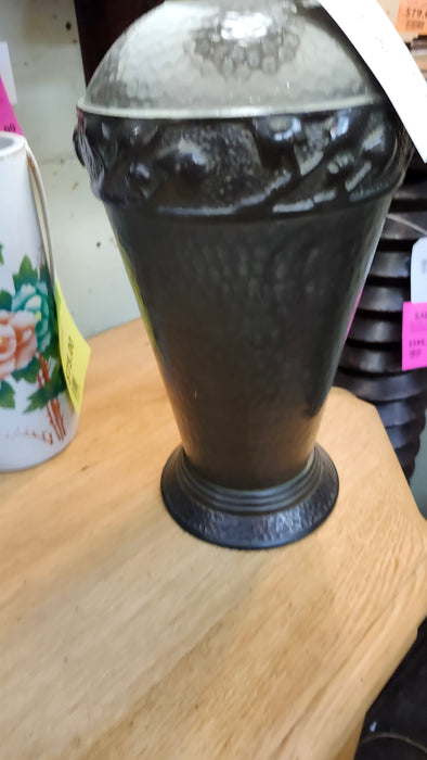LARGE VINTAGE BRONZE LAMP WITH SHADE