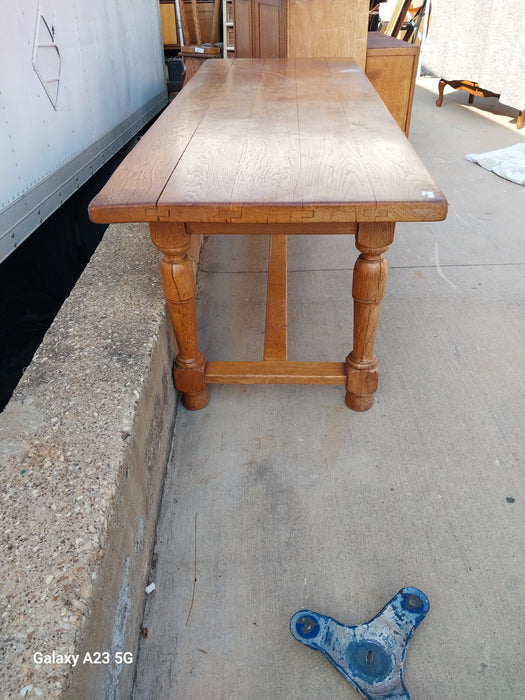 PEGGED OAK FARM TABLE