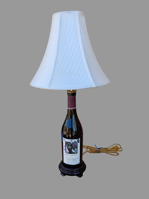 WINE BOTTLE LAMP WITH SHADE