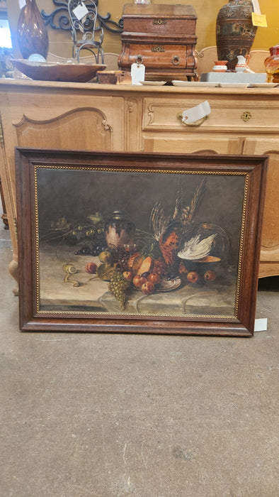 FRAMED MORT STILL LIFE OIL PAINTING