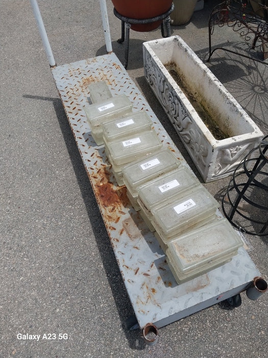 LOT OF 15 SMALL GLASS BLOCKS
