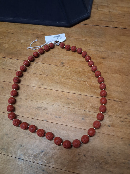 CINNABAR NECKLACE