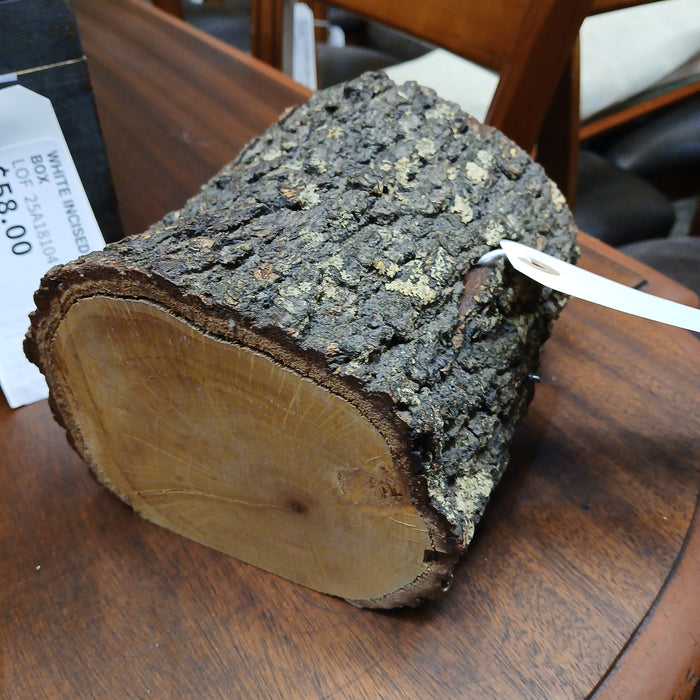 WOOD TREE SECTION WITH DRAWER