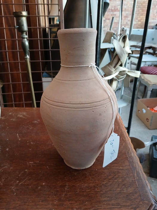 SMALL SHAPED  TERRA COTTA VASE