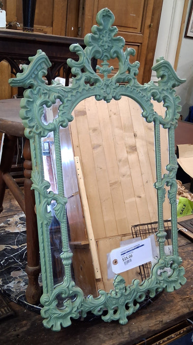GREEN PLASTIC MIRROR