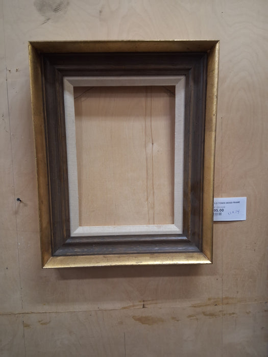 GOLD TONED WOOD FRAME