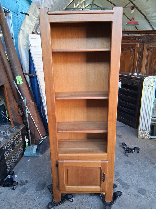 TALL OAK NARROW OPEN SHELF