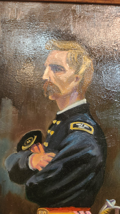 FRAMED OIL PAINTING OF GENERAL JOSHUA LAWRENCE CHAMBERLAIN