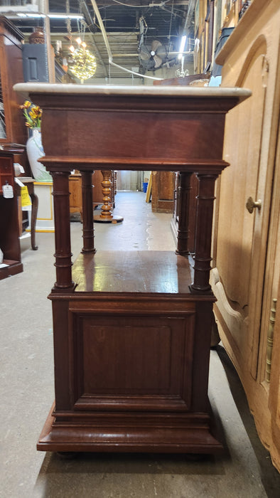 HENRI II MARBLE TOP NIGHT STAND