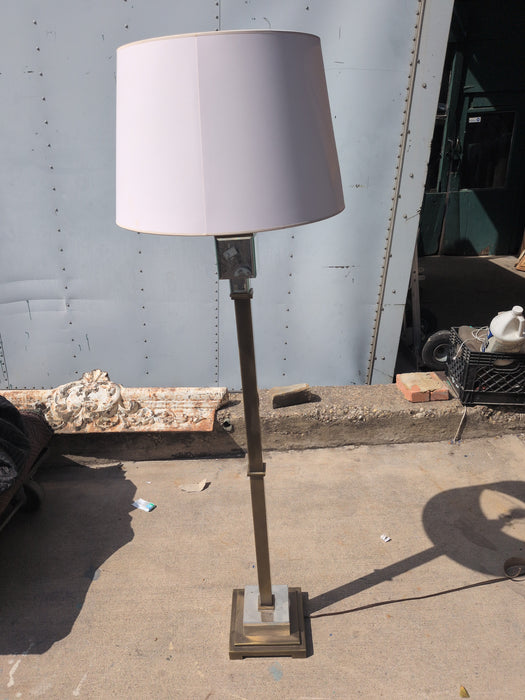BRASS MIRRORED FLOOR LAMP