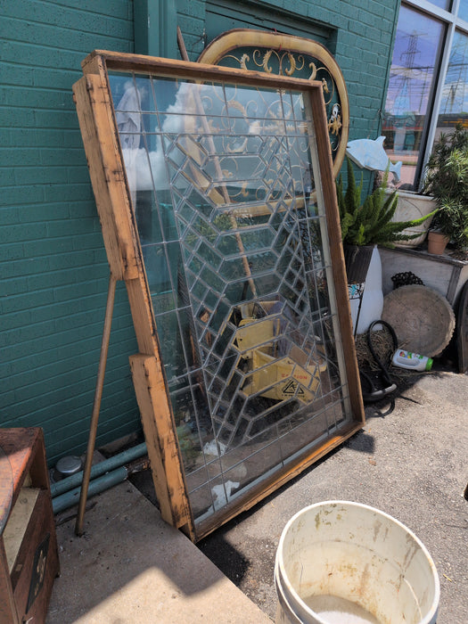 HUGE BEVELED GLASS WINDOW