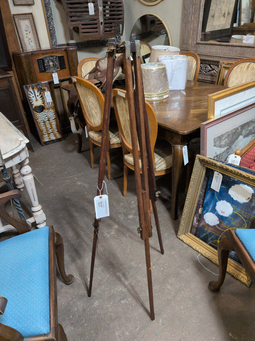 WOOD TRIPOD DATED 1945