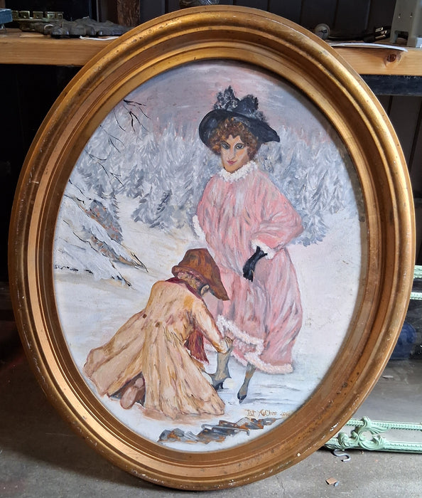 OVAL GOLD FRAME