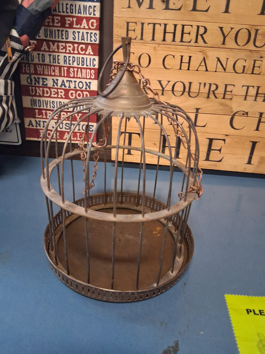 SMALL BRASS BIRD CAGE