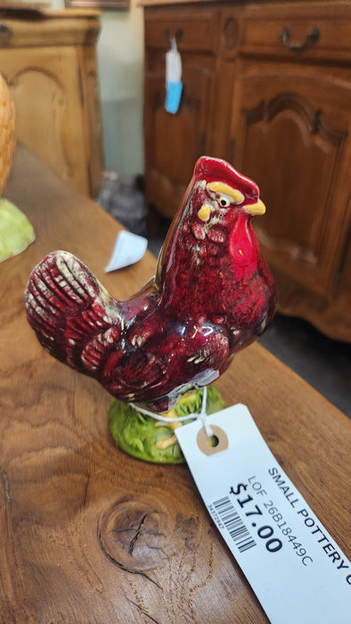 SMALL POTTERY CHICKEN
