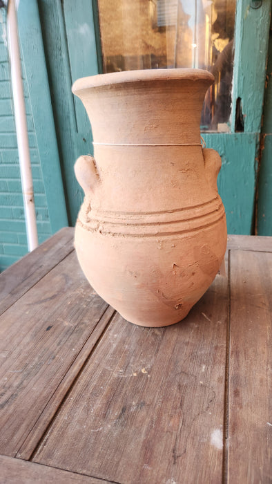 TERRA COTTA VASE WITH HANDLES