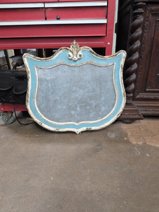 BLUE, WHITE AND GOLD SHIELD SHAPED FRAME - NOT OLD
