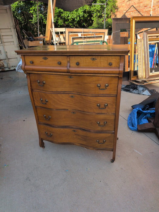 OAK AND SWEET GUM AMERICAN HIGHBOY - AS FOUND
