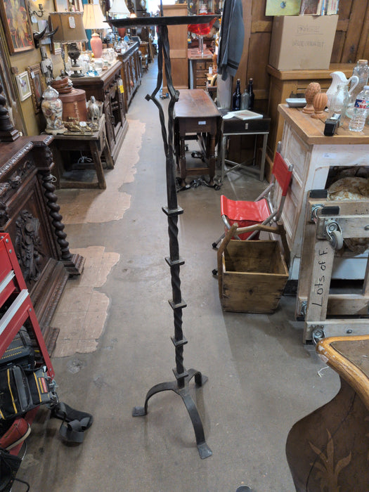 TALL WROUGHT IRON CANDLE STAND