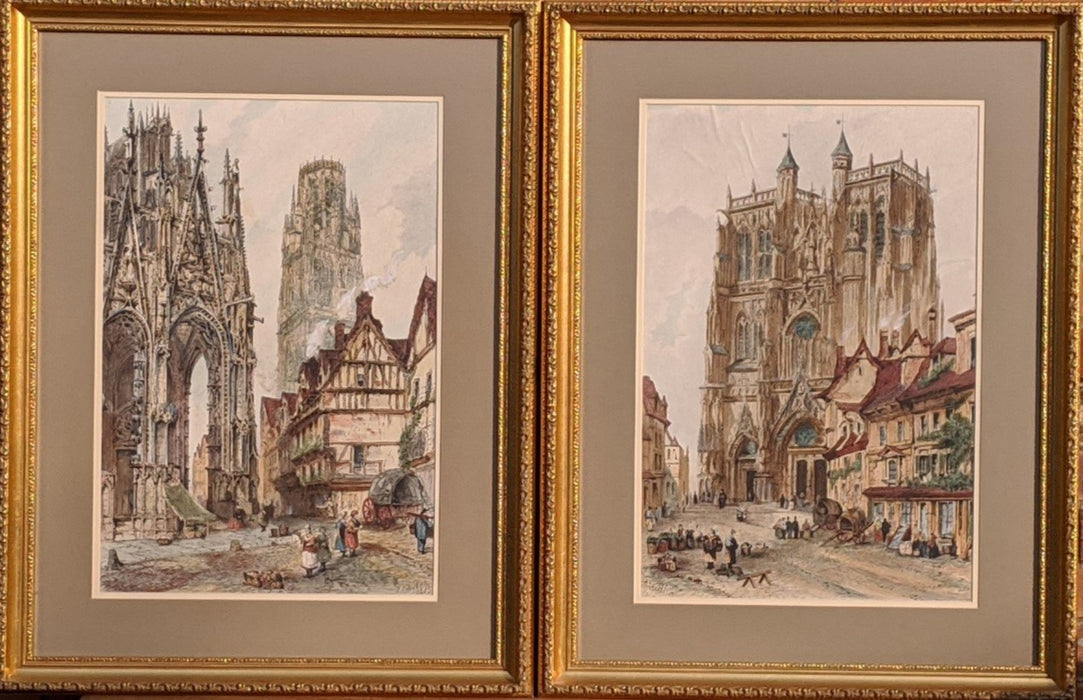 PAIR OF FRAMED CATHEDRAL PRINTS