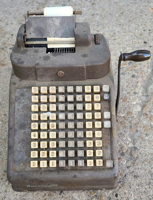 OLD LARGE ADDING MACHINE