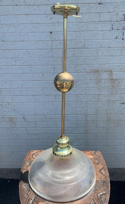BRASS HALOPHONE HANGING LAMP