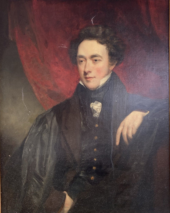 FRAMED OIL PAINTING OF GEORGE IV BY JOHN JACKSON