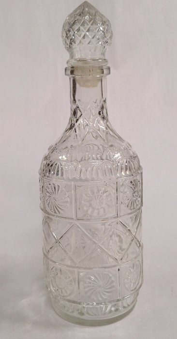 PRESSED GLASS DECANTER