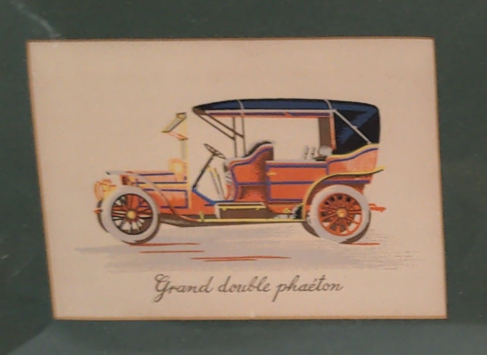 PAIR OF VINTAGE CAR PRINTS