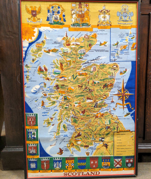 UNFRAMED ILLUSTRATED MAP OF SCOTLAND
