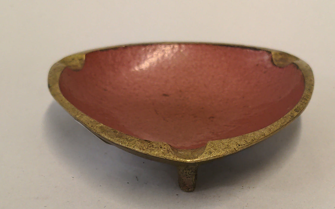 ENAMELED BRASS ASH TRAY