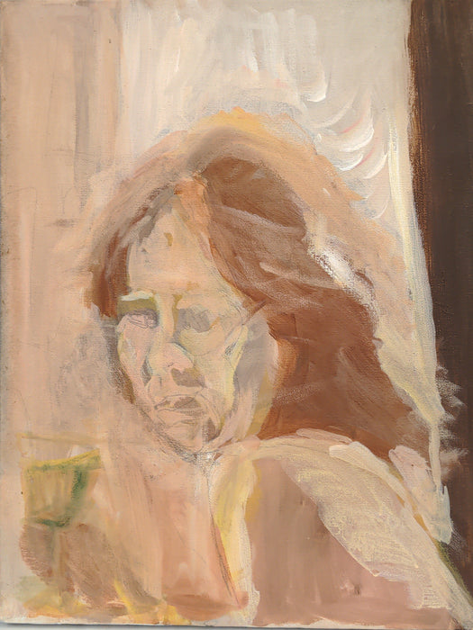 UNFRAMED ABSTRACT LADY PORTRAIT