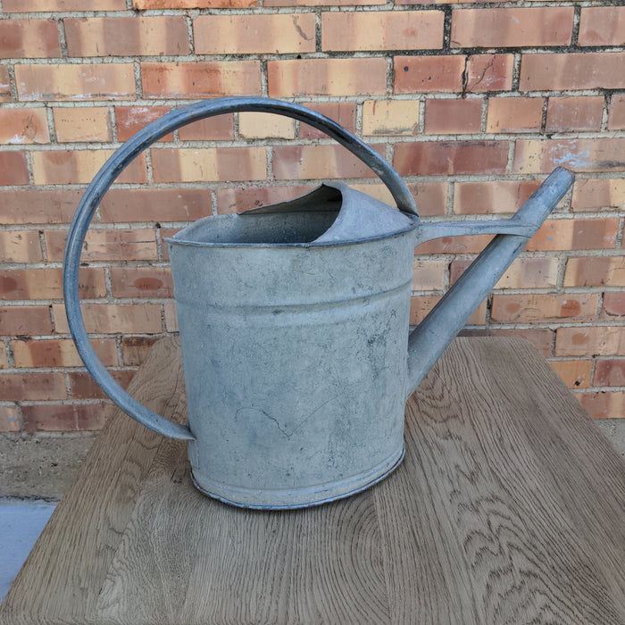 GALVANIZED TIN WATERING CAN WITH SHOWER SPOUT