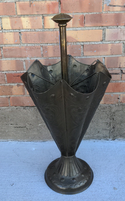 SHAPED BRASS UMBRELLA STAND